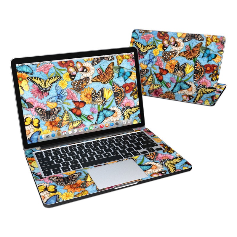 MacBook Pro Retina 13in Skin - Butterfly Land (Image 1)