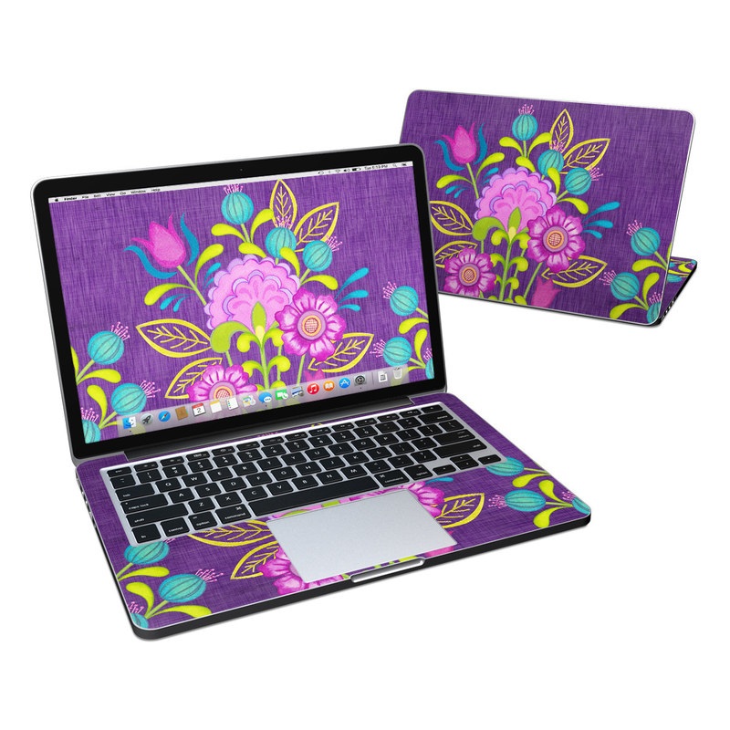MacBook Pro Retina 13in Skin - Floral Bouquet (Image 1)
