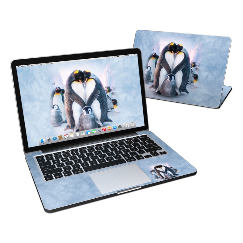 MacBook Pro Retina 13in Skin - Penguin Heart (Image 1)