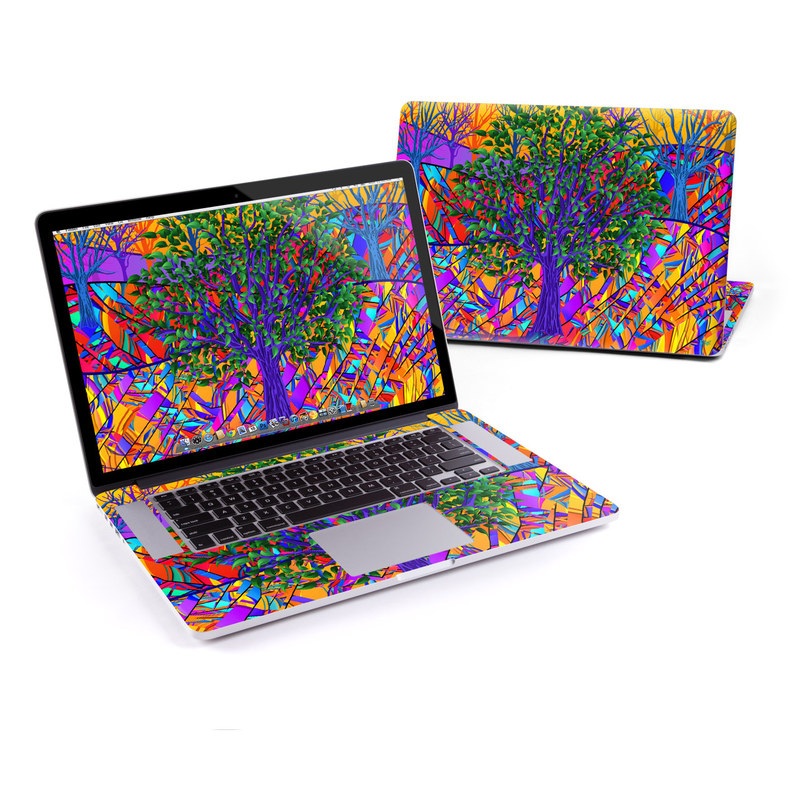 MacBook Pro Retina 13in Skin - Stained Glass Tree (Image 1)