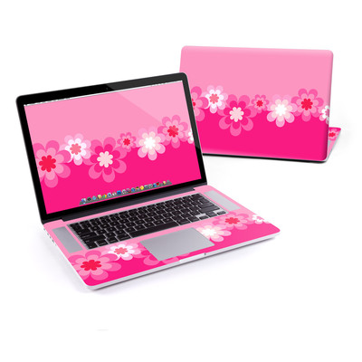MacBook Pro Retina 15in Skin - Retro Pink Flowers