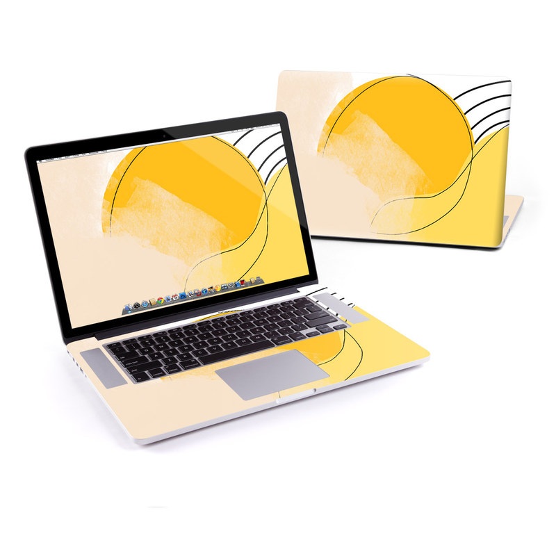 MacBook Pro Retina 15in Skin - Abstract Yellow (Image 1)