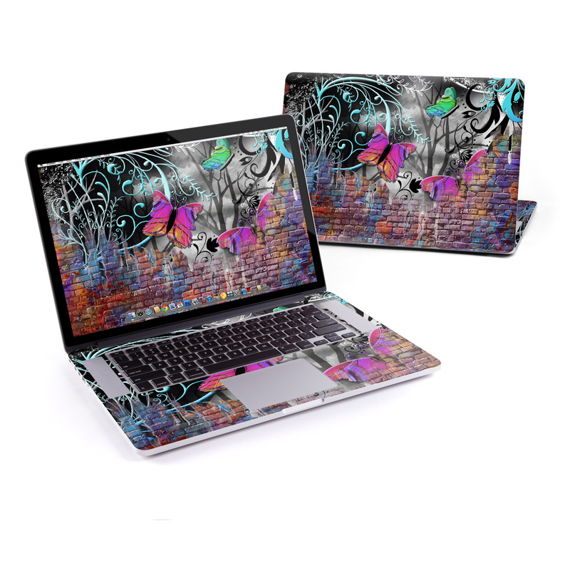 MacBook Pro Retina 15in Skin - Butterfly Wall (Image 1)