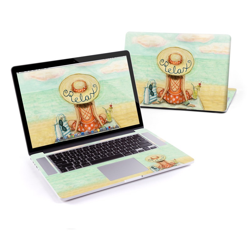MacBook Pro Retina 15in Skin - Relaxing on Beach (Image 1)