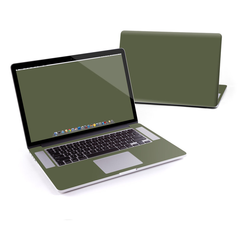 MacBook Pro Retina 15in Skin - Solid State Olive Drab (Image 1)