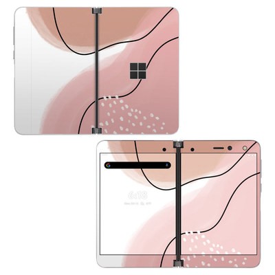 Microsoft Surface Duo Skin - Abstract Pink and Brown