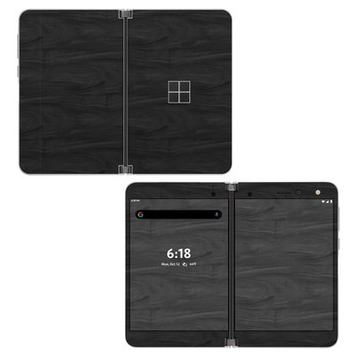 Microsoft Surface Duo Skin - Black Woodgrain