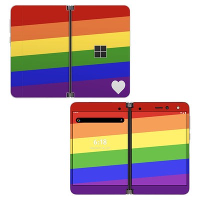 Microsoft Surface Duo Skin - Rainbow Stripe