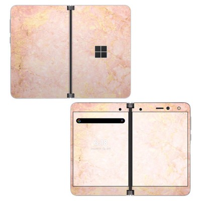 Microsoft Surface Duo Skin - Rose Gold Marble