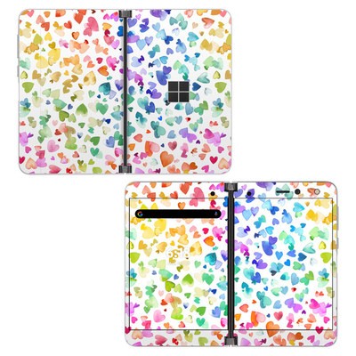 Microsoft Surface Duo Skin - Valentines Love Hearts
