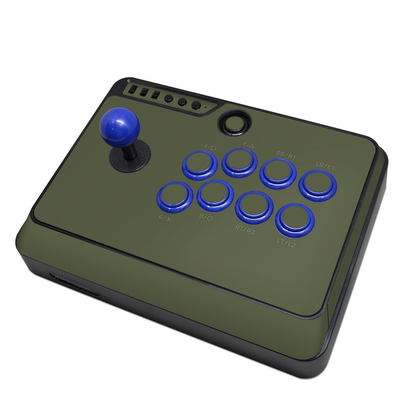 Mayflash F300 Arcade Fight Stick Skin - Solid State Olive Drab (Image 1)