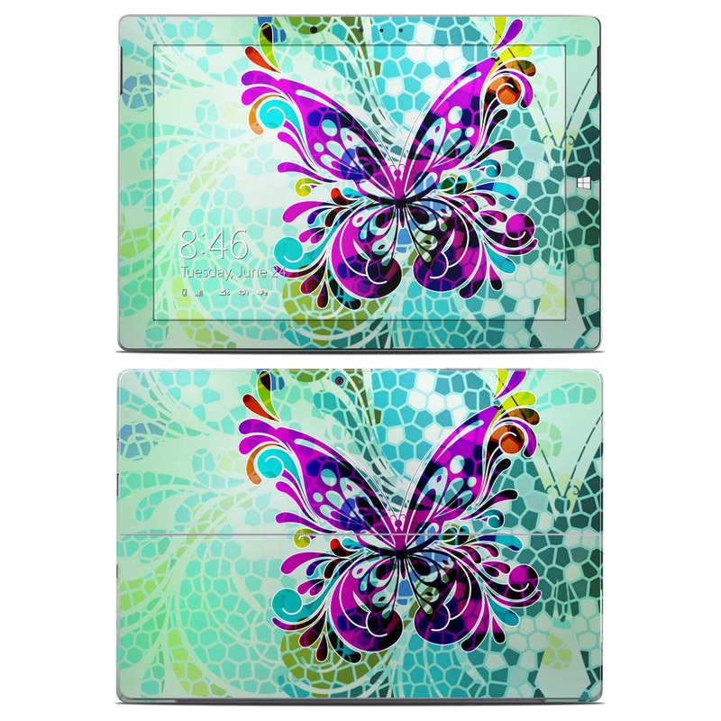 Microsoft Surface 3 Skin - Butterfly Glass (Image 1)