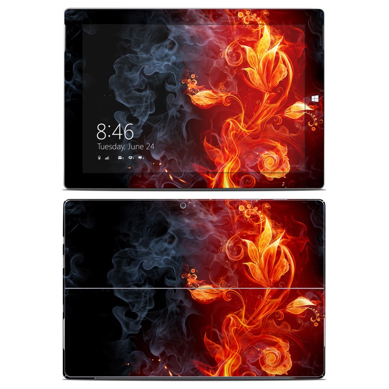 Microsoft Surface 3 Skin - Flower Of Fire (Image 1)
