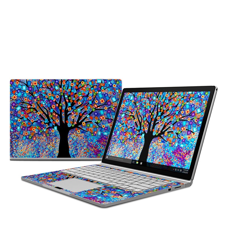 Microsoft Surface Book Skin - Tree Carnival (Image 1)