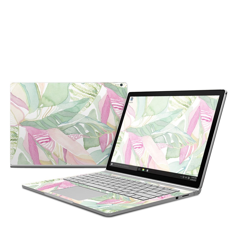 Microsoft Surface Book Skin - Tropical Leaves (Image 1)