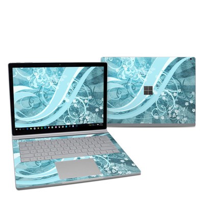 Microsoft Surface Book 2 13.5in (i7) Skin - Flores Agua