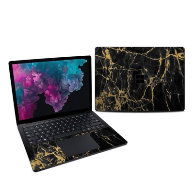 Microsoft Surface Laptop 3 13.5in (i5) Skin - Black Gold Marble