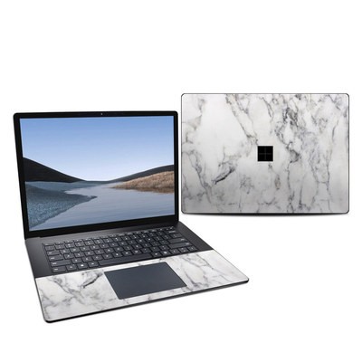 Microsoft Surface Laptop 3 15in Skin - White Marble
