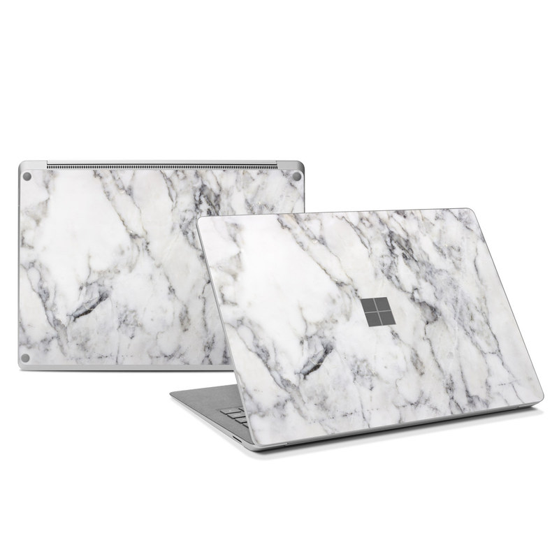 Microsoft Surface Laptop 4 13.5in (i5) Skin - White Marble (Image 1)