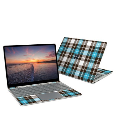 Microsoft Surface Laptop Go Skin - Turquoise Plaid