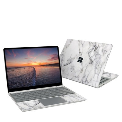 Microsoft Surface Laptop Go Skin - White Marble