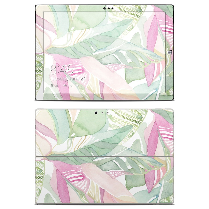 Microsoft Surface Pro 3 Skin - Tropical Leaves (Image 1)