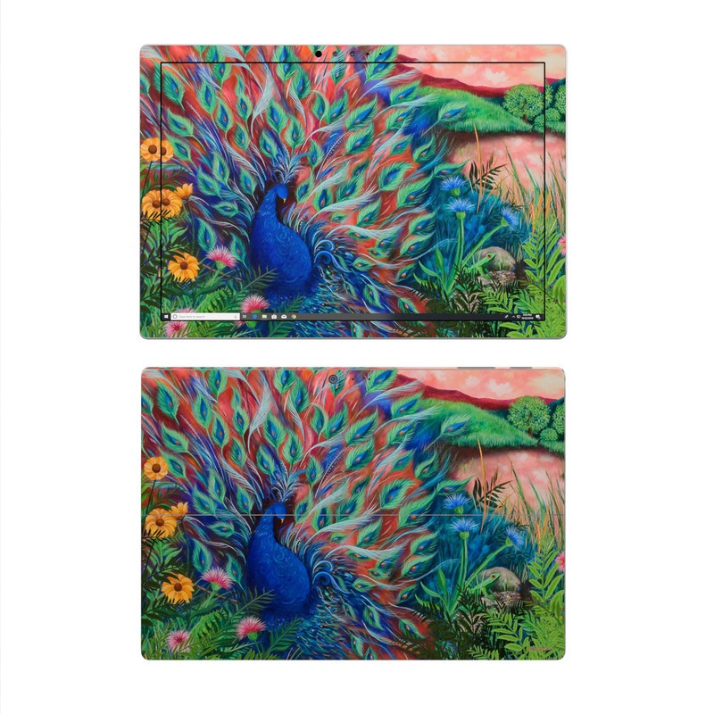 Microsoft Surface Pro 4 Skin - Coral Peacock (Image 1)