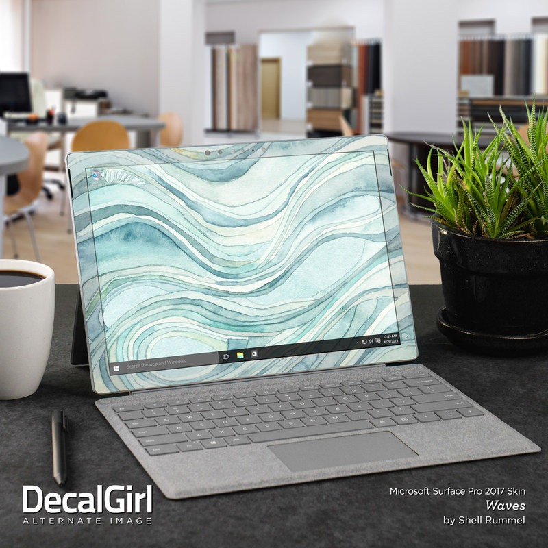 Microsoft Surface Pro 4 Skin - Floating Leaves (Image 3)