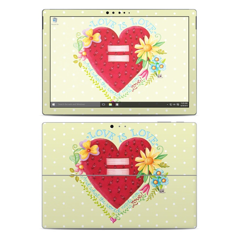 Microsoft Surface Pro 4 Skin - Love Is What We Need (Image 1)
