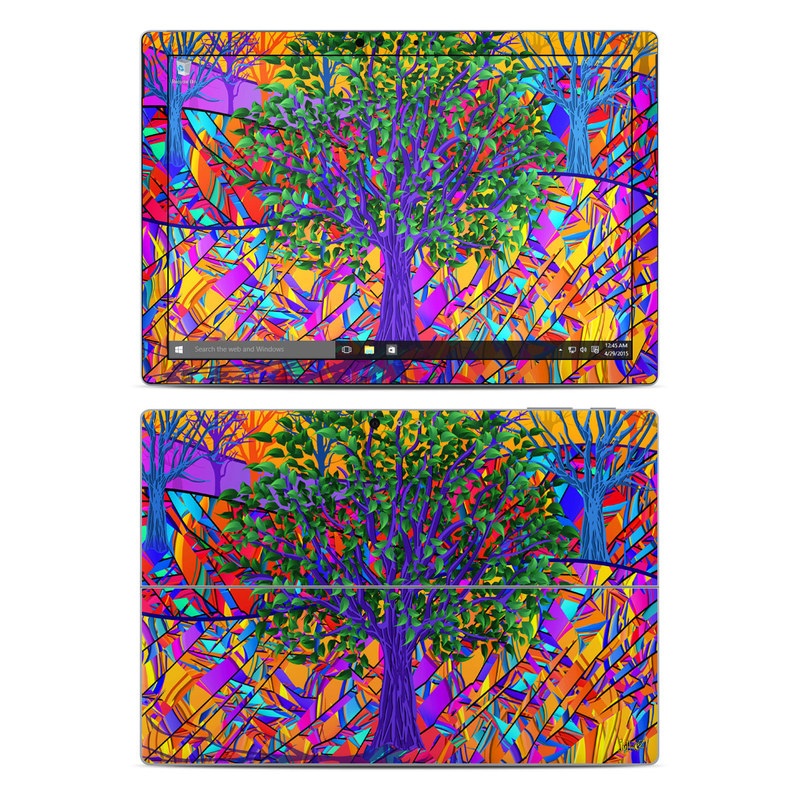 Microsoft Surface Pro 4 Skin - Stained Glass Tree (Image 1)