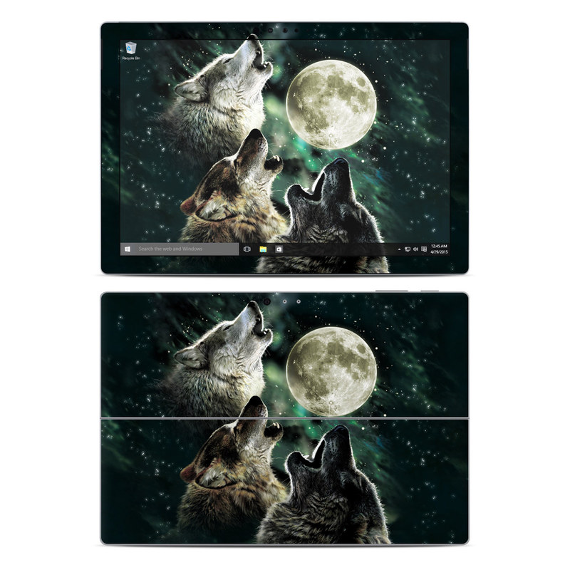 Microsoft Surface Pro 4 Skin - Three Wolf Moon (Image 1)