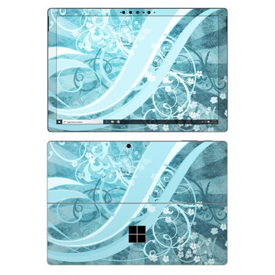 Microsoft Surface Pro 7 Skin - Flores Agua