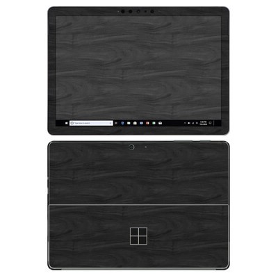 Microsoft Surface Go 2 Skin - Black Woodgrain
