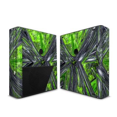 Microsoft Xbox 360 E Skin - Emerald Abstract