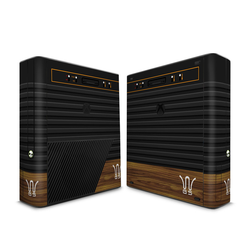 Microsoft Xbox 360 E Skin - Wooden Gaming System (Image 1)