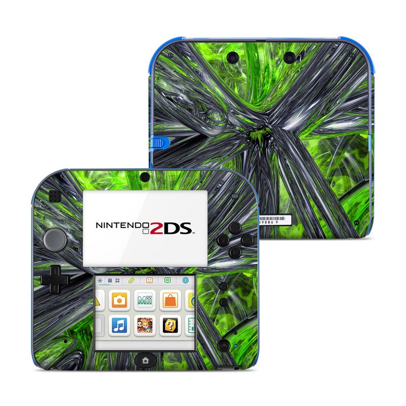 Nintendo 2DS Skin - Emerald Abstract (Image 1)