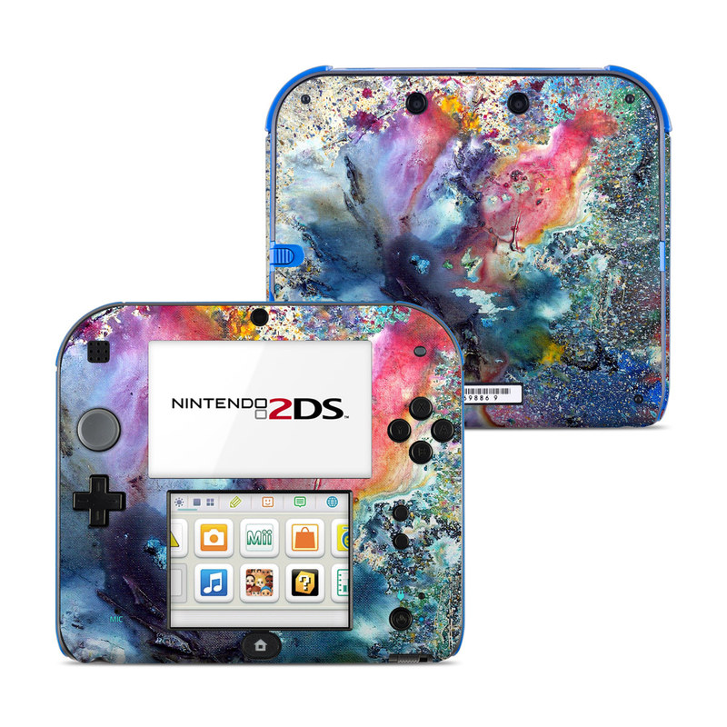 Nintendo 2DS Skin - Cosmic Flower (Image 1)