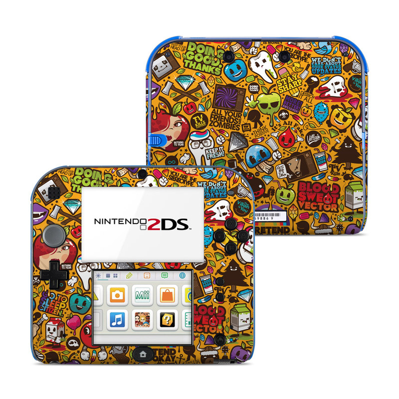 Nintendo 2DS Skin - Psychedelic (Image 1)
