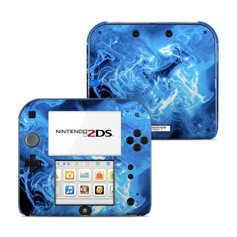 Nintendo 2DS Skin - Blue Quantum Waves (Image 1)