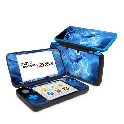 Nintendo 2DS XL Skin - Blue Quantum Waves