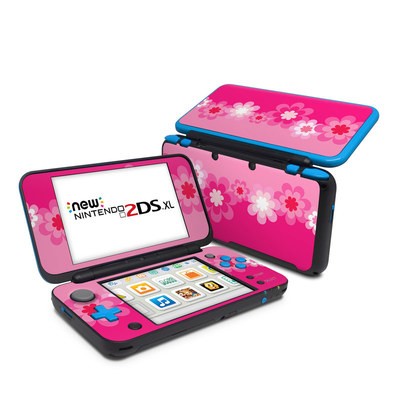 Nintendo 2DS XL Skin - Retro Pink Flowers