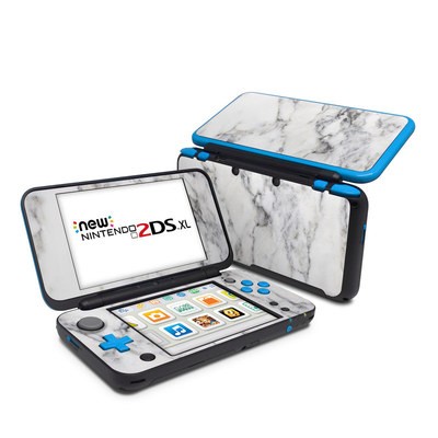 Nintendo 2DS XL Skin - White Marble