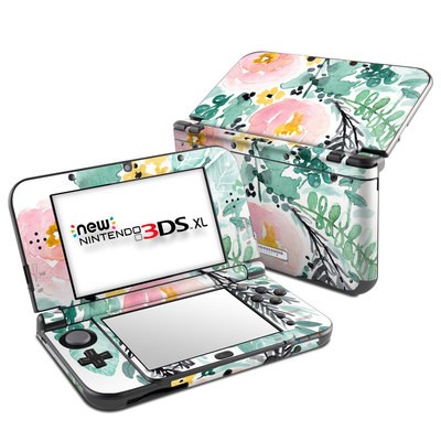 Nintendo New 3DS XL Skin - Blushed Flowers