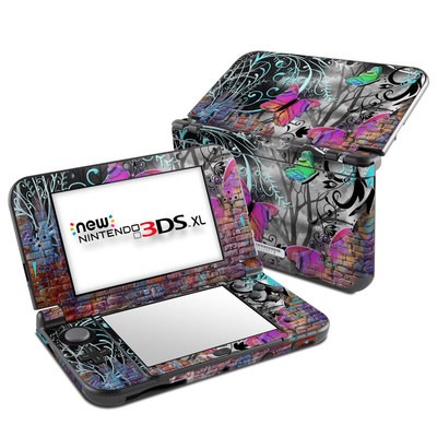 Nintendo New 3DS XL Skin - Butterfly Wall