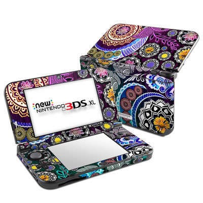 Nintendo New 3DS XL Skin - Mehndi Garden