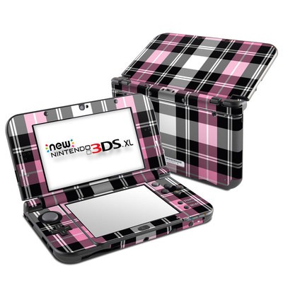 Nintendo New 3DS XL Skin - Pink Plaid