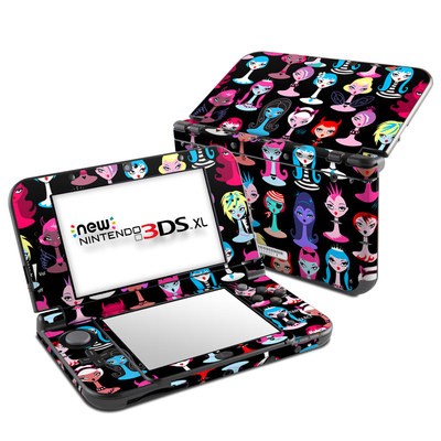 Nintendo New 3DS XL Skin - Punky Goth Dollies
