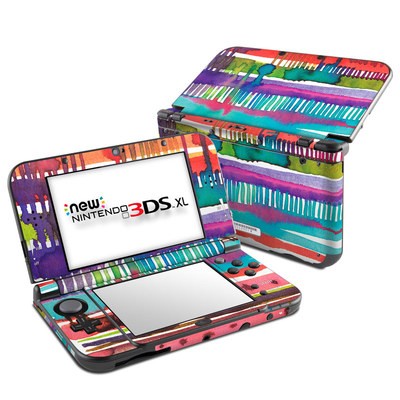 Nintendo New 3DS XL Skin - Watercolor Lines