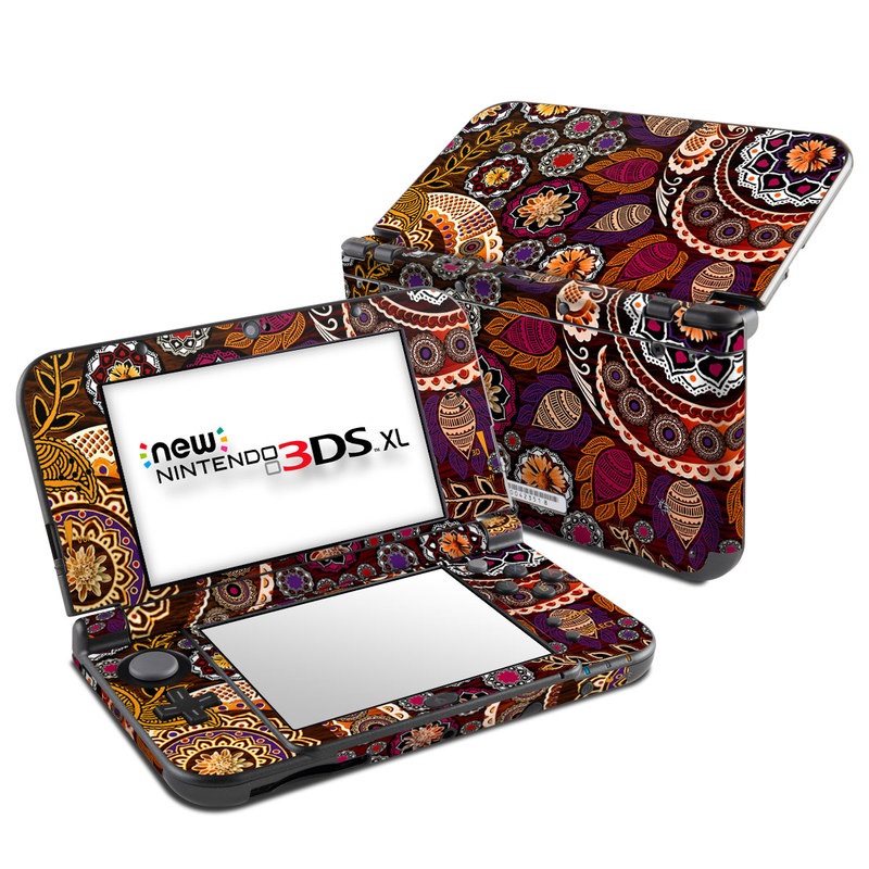 Nintendo New 3DS XL Skin - Autumn Mehndi (Image 1)