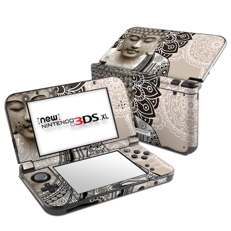 Nintendo New 3DS XL Skin - Meditation Mehndi (Image 1)
